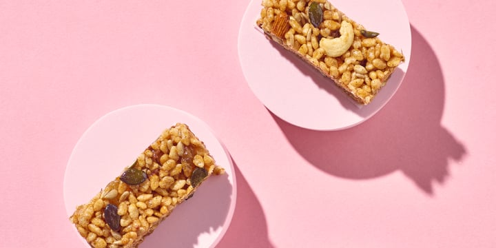 Barres de granola au riz soufflé